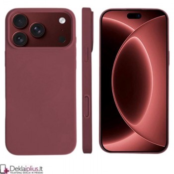 Plonas silikoninis dėklas su magsafe - bordo spalvos (Apple Iphone 18 Pro/17 Pro) Plonas silikoninis dėklas su magsafe - bordo spalvos (Apple Iphone 18 Pro/17 Pro)